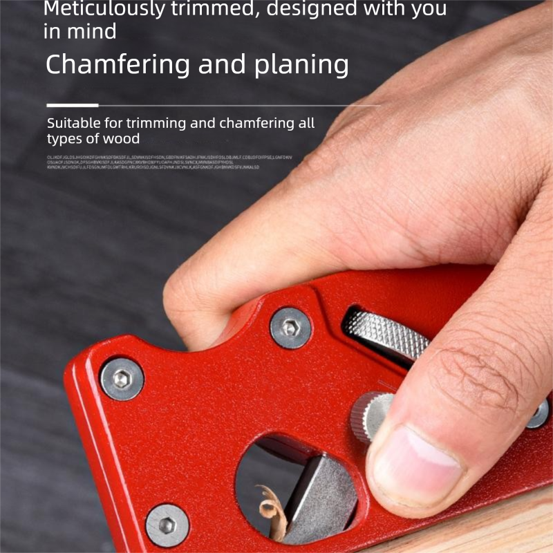 Blue Adjustable Woodworking Chamfer Plane - Aluminum Alloy Hand Trimmer with view 4