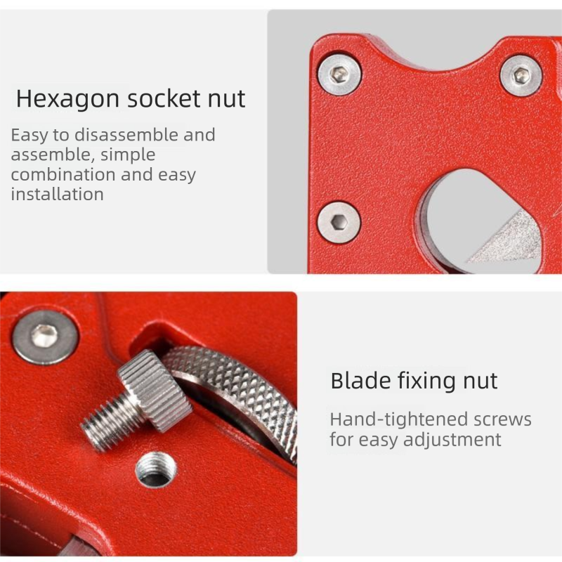 Orange Adjustable Woodworking Chamfer Plane - Aluminum Alloy Hand Trimmer with view 12