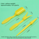 Yellow Minimalist 4-Piece Succulent Gardening Tool Set with Storage Bucket view 3