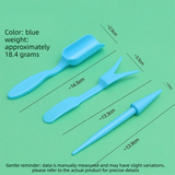 Blue Minimalist 4-Piece Succulent Gardening Tool Set with Storage Bucket view 3