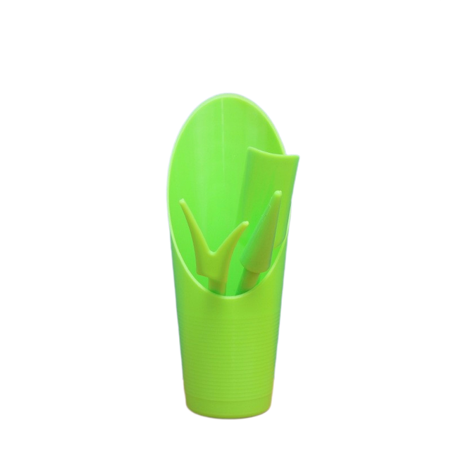 Green Minimalist 4-Piece Succulent Gardening Tool Set with Storage Bucket