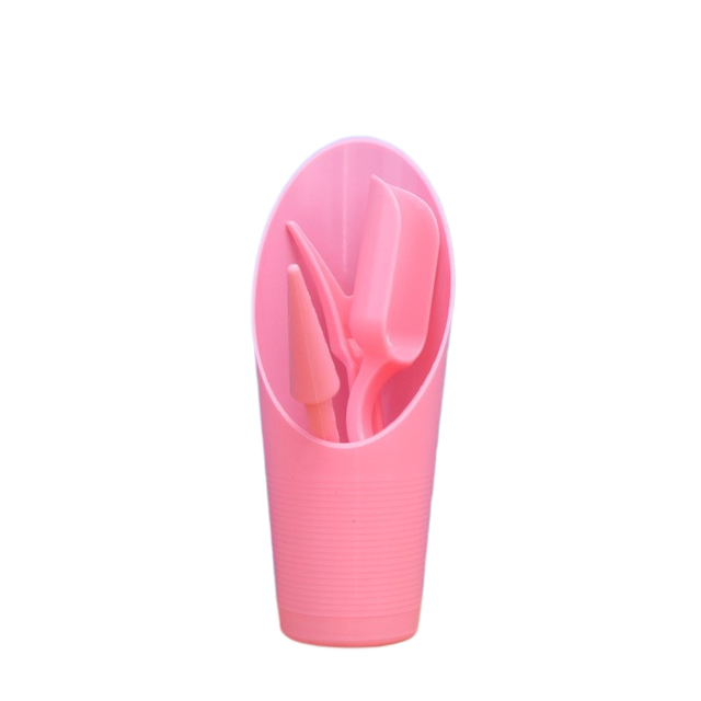 Pink Minimalist 4-Piece Succulent Gardening Tool Set with Storage Bucket
