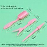 Pink Minimalist 4-Piece Succulent Gardening Tool Set with Storage Bucket view 3