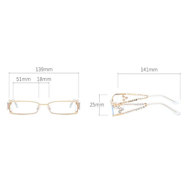 Women's Rectangle Glasses view 5