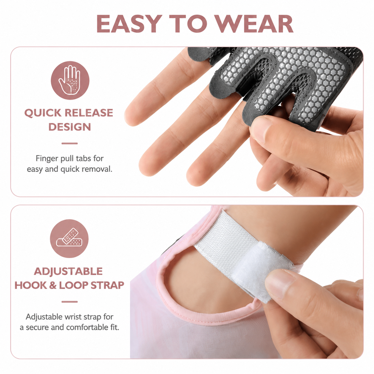 Women and Men Gym Gloves (Purple Size S)- Breathable Half Finger Workout view 4