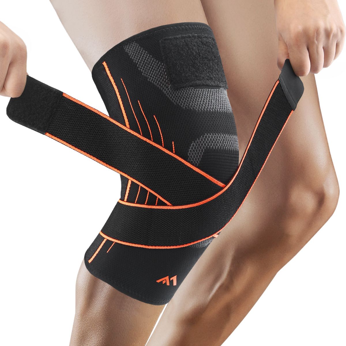 Adjustable Knee Brace 1PC L Size - Breathable Compression Knee Support with view 4