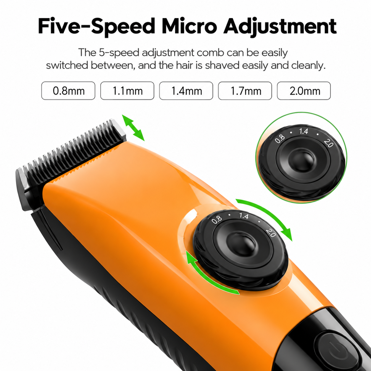 Black Rechargeable Pet Hair Clippers – Cordless Dog & Cat Grooming Trimmer view 4