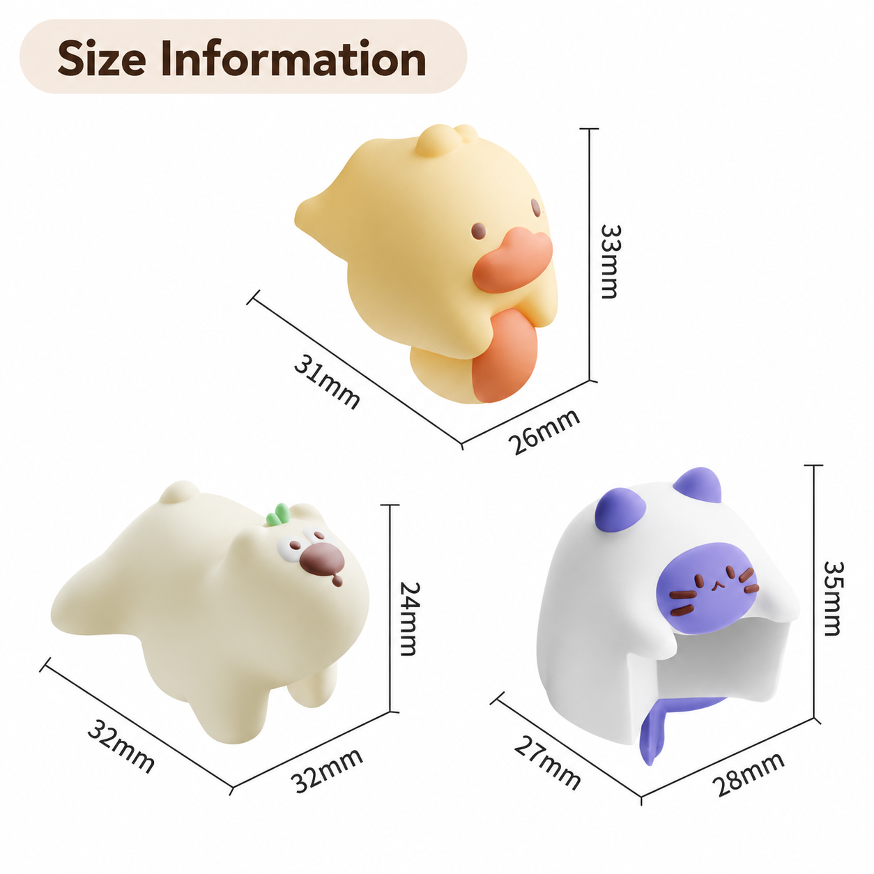 Purple Cat 4 Pack Cartoon Silicone Corner Protectors - Soft Right Angle view 7