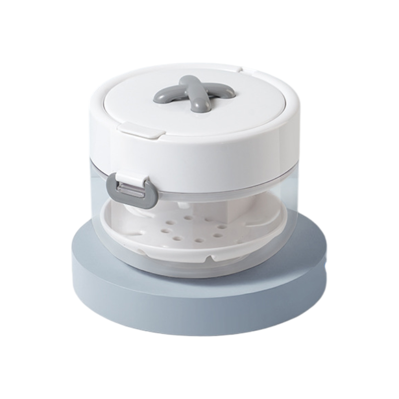 White Retainer Cleaning and Storage Case - 3 in 1 Portable Aligner and Denture — image 1