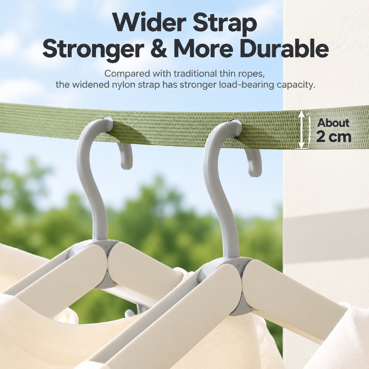 Pink Portable Travel Clothesline with 34 Hanging Holes - Adjustable No Drill view 3