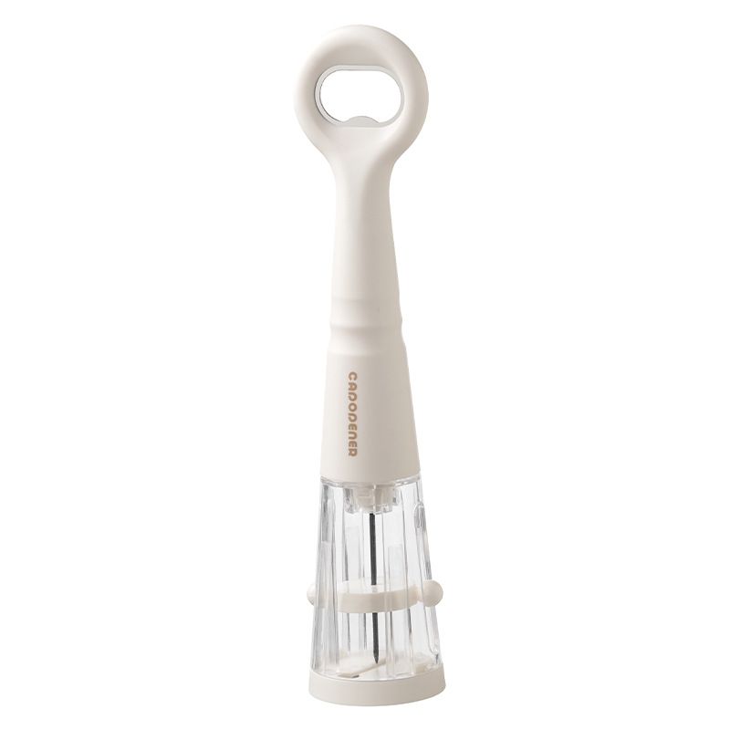 White 2 in 1 Air Pressure Wine Bottle Opener - 24cm Pneumatic Cork Remover — image 1