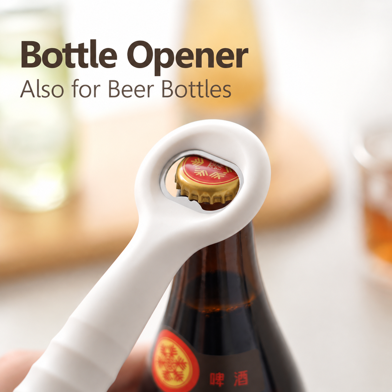 White 2 in 1 Air Pressure Wine Bottle Opener - 24cm Pneumatic Cork Remover view 6
