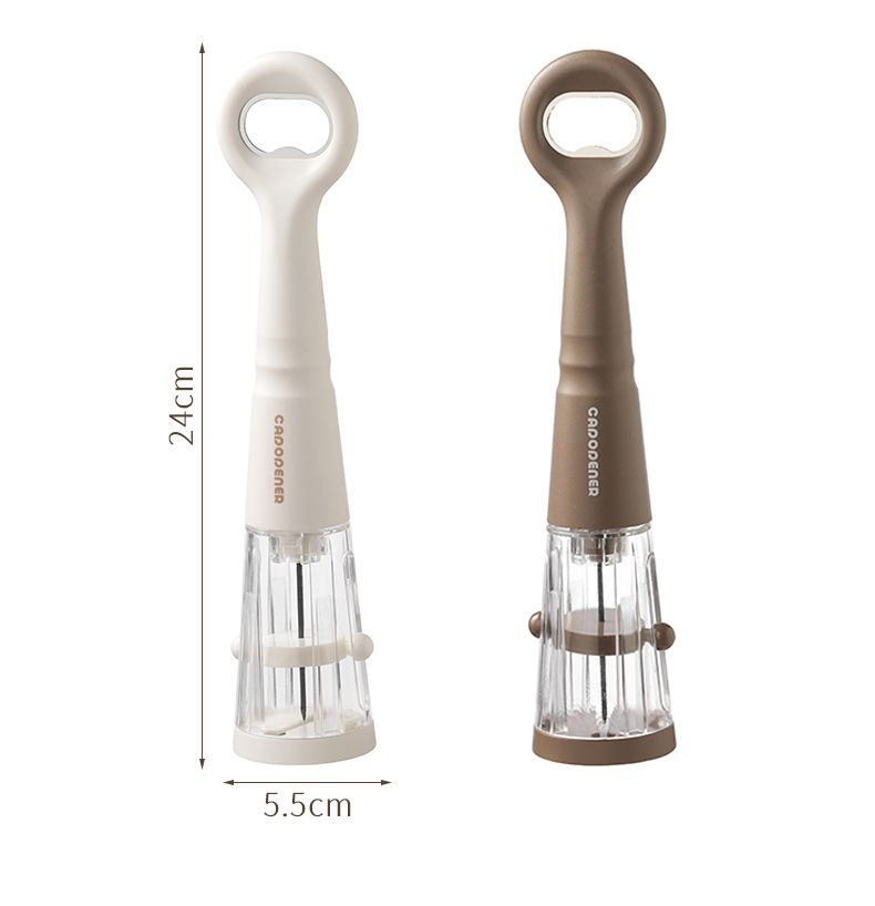 White 2 in 1 Air Pressure Wine Bottle Opener - 24cm Pneumatic Cork Remover view 8