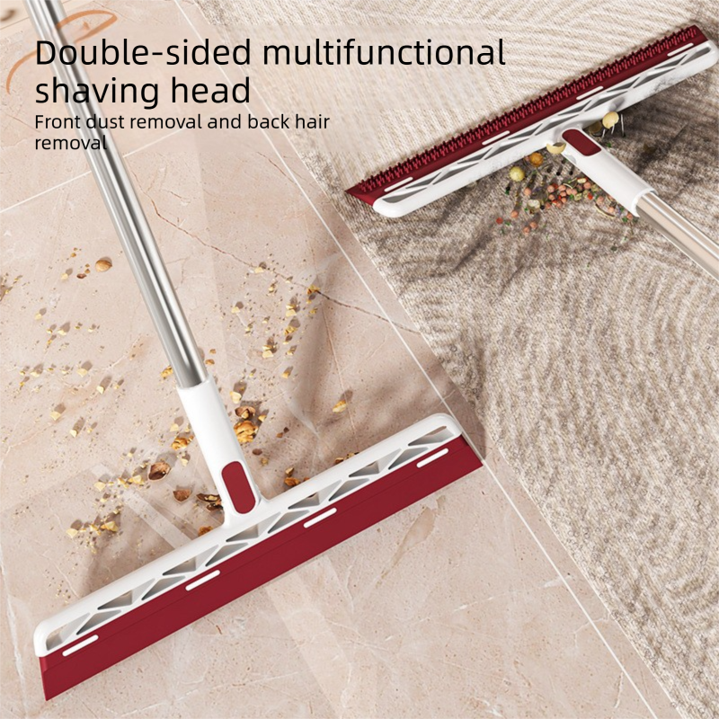 Red 2 in 1 Floor Squeegee Broom - 102cm Long Handle 32cm Double Sided Cleaning view 5