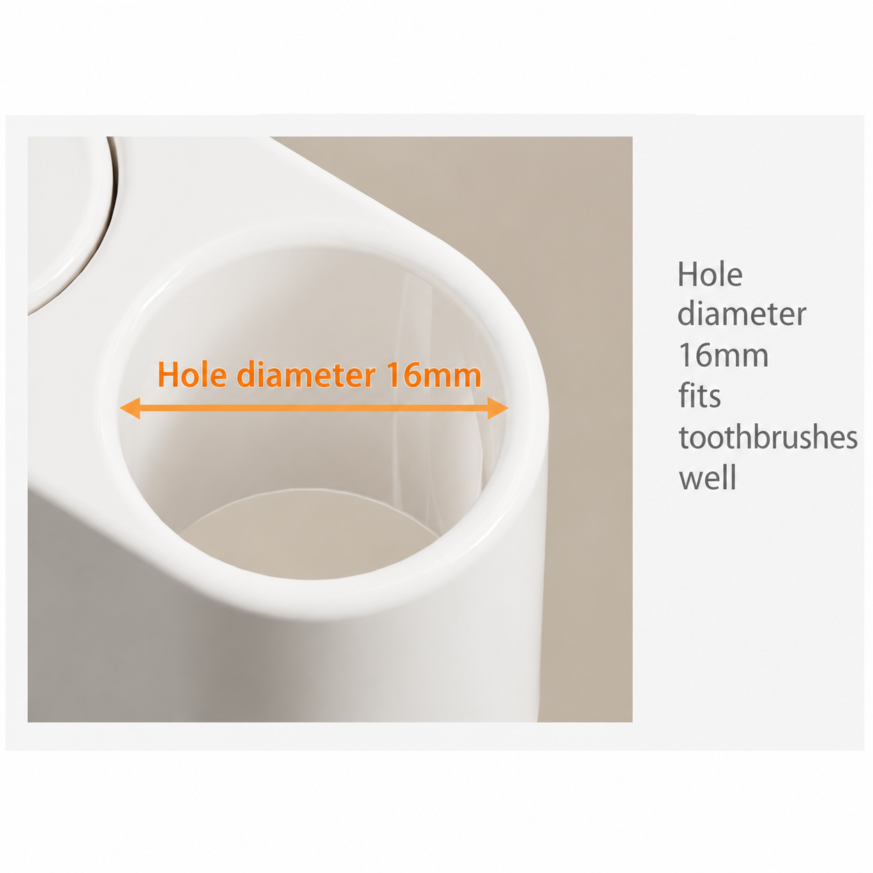 360 Rotating Toothbrush Holder - Vertical Layered Storage Stand with Anti Slip view 6