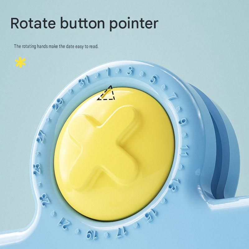 Blue Timing Sealing Clip with Magnetic Date Tracker - 5 Pack Kitchen Snack Bag view 4