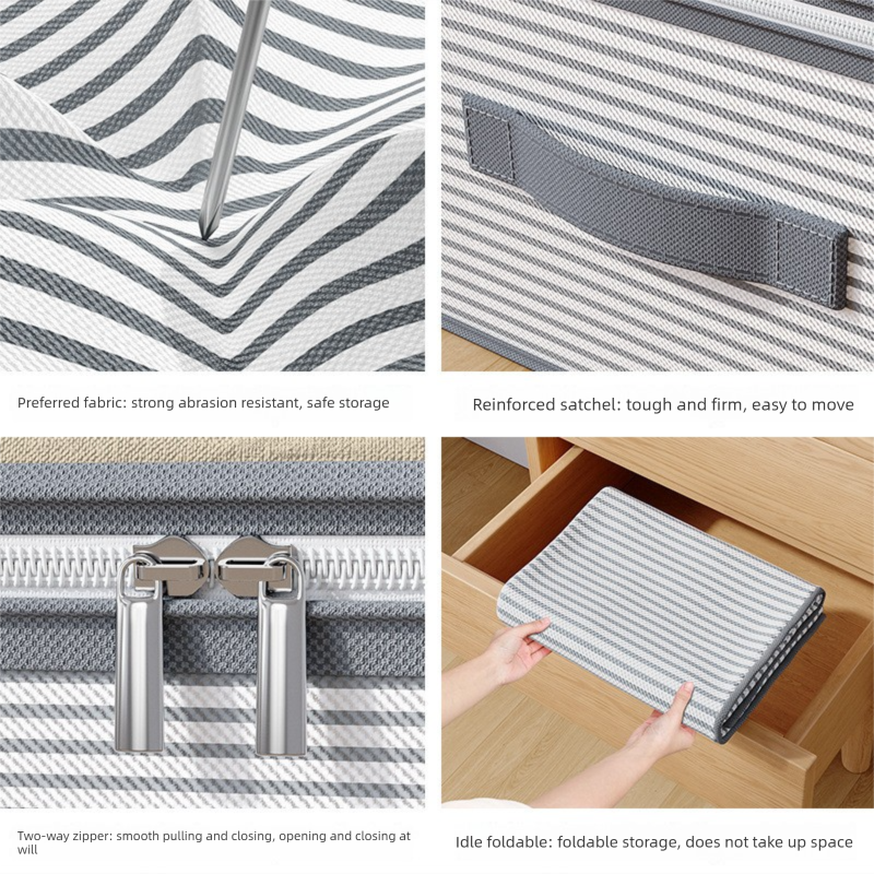 Under Bed Storage Bags 2 Pack 60 x 44 x 20cm Large Capacity Foldable view 5