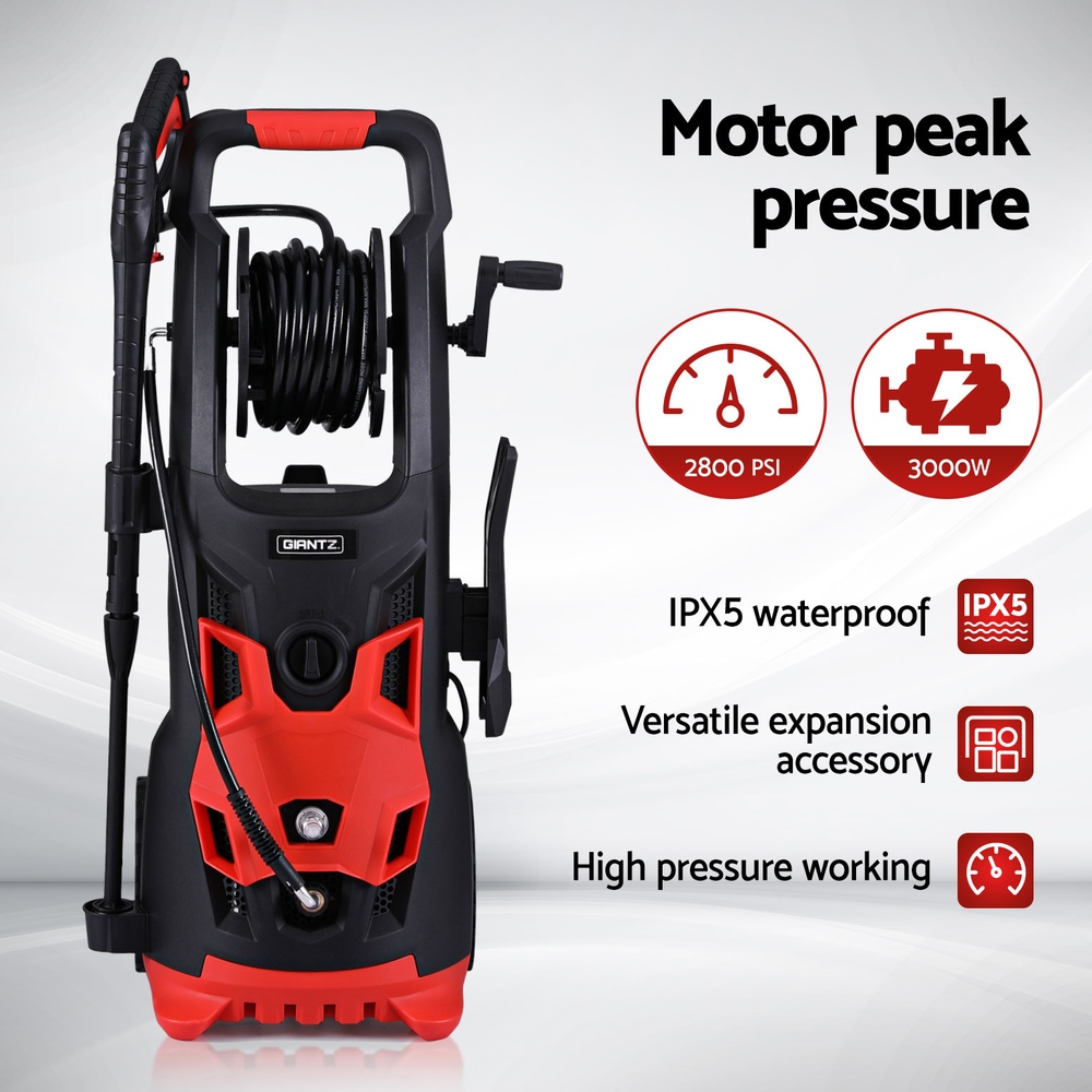 Giantz 2800PSI High Pressure Washer Electric Water Cleaner Pump 30M Jet Hose view 4