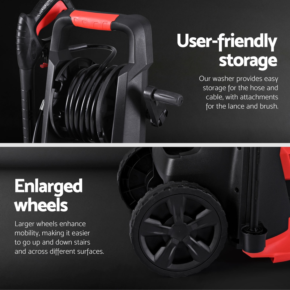 Giantz 2800PSI High Pressure Washer Electric Water Cleaner Pump 30M Jet Hose view 6