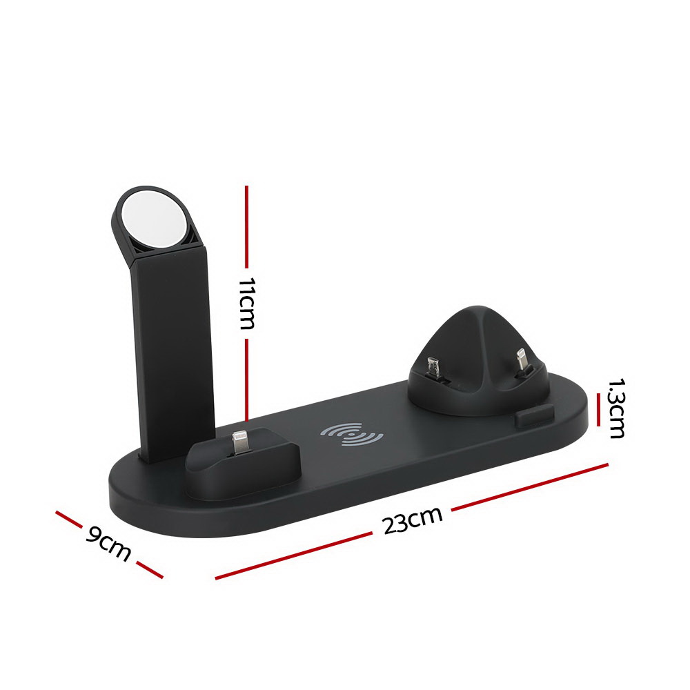 Devanti 4-in-1 Wireless Charger Dock Multi-function Charging Station for Phone view 2