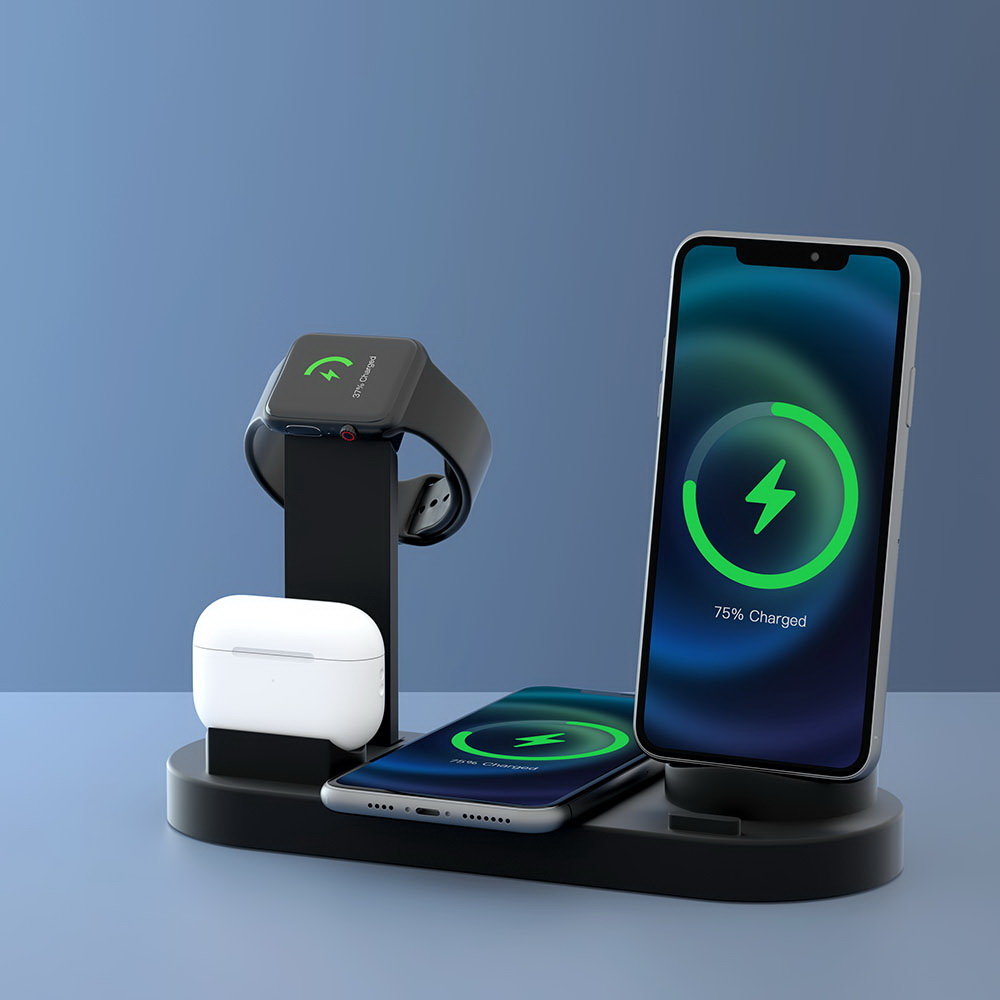 Devanti 4-in-1 Wireless Charger Dock Multi-function Charging Station for Phone view 8