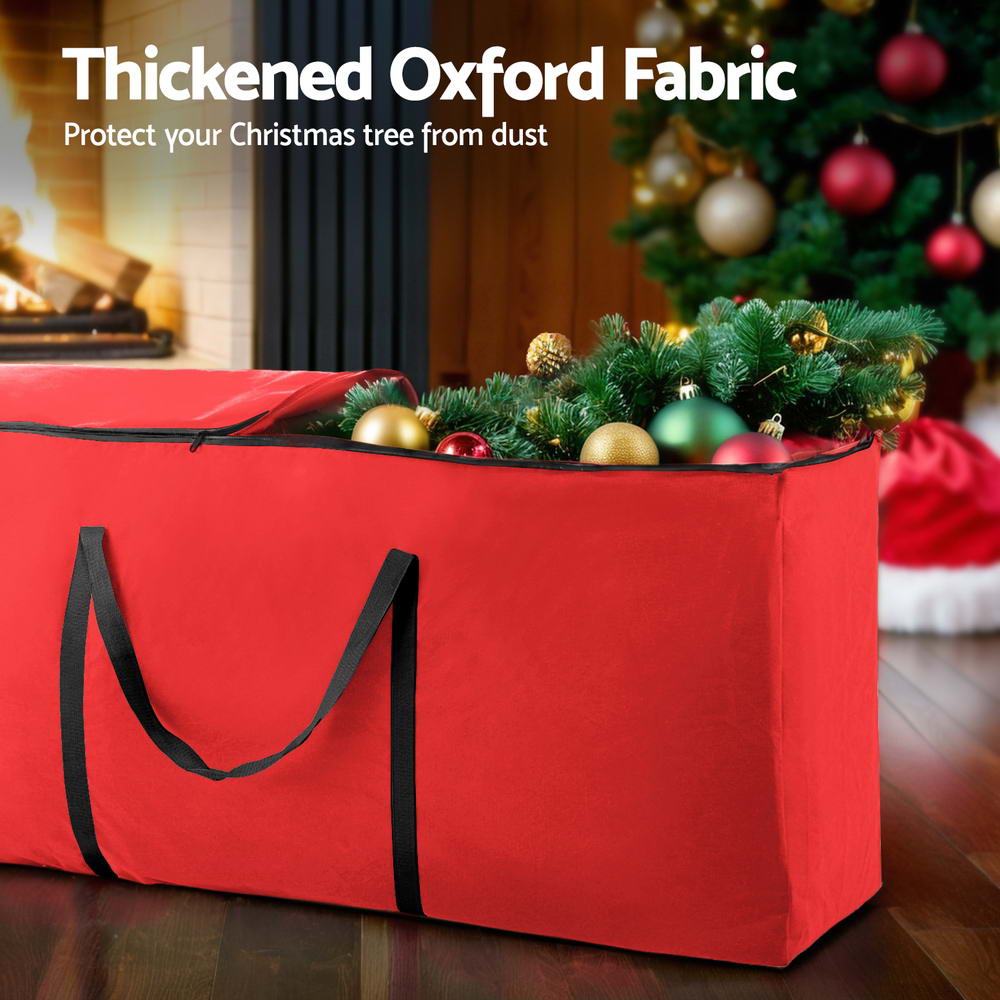 Jingle Jollys Christmas Tree Storage Bag Fits Up to 8ft Tree Xmas Bag Red view 4