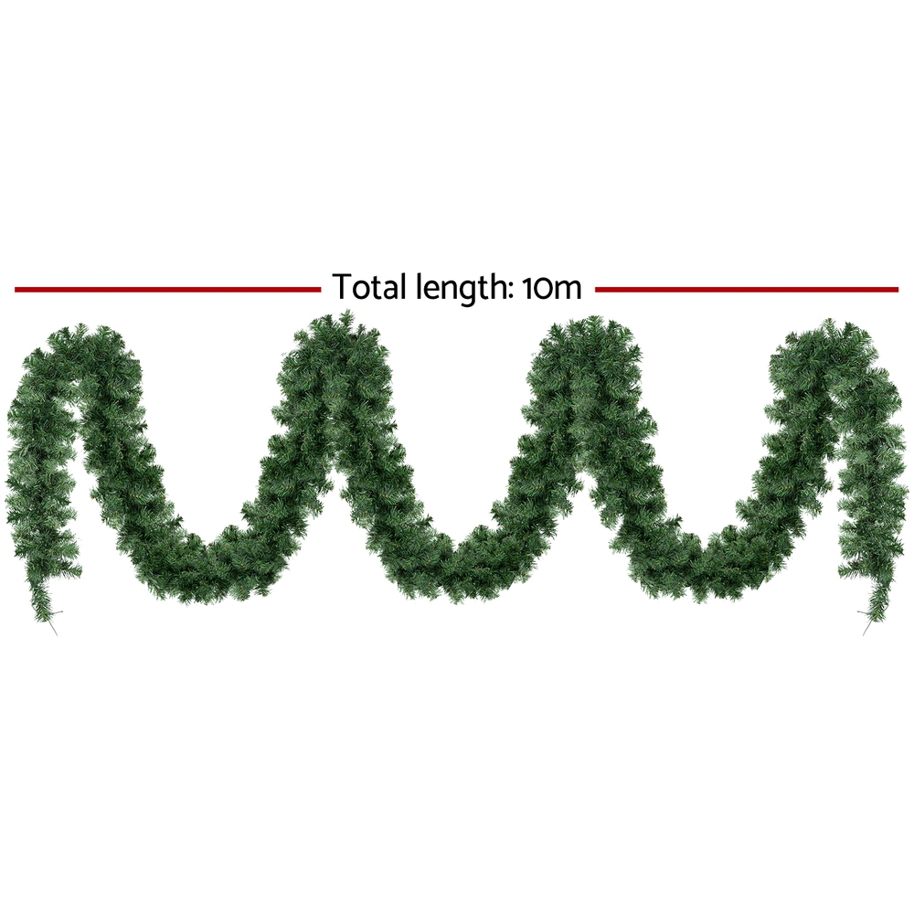 Jingle Jollys 10M Christmas Garland LED Lights Party Xmas Decorations 700 TIPS view 2