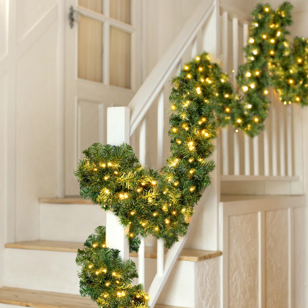Jingle Jollys 20M Christmas Garland LED Lights Party Xmas Decorations 1400 Tips view 7