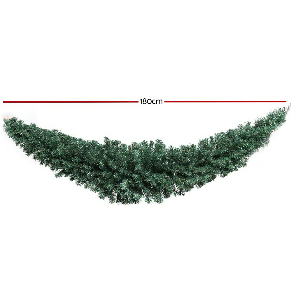 Jingle Jollys 1.8m Christmas Garland Xmas Decorations Green Wedding Party view 2
